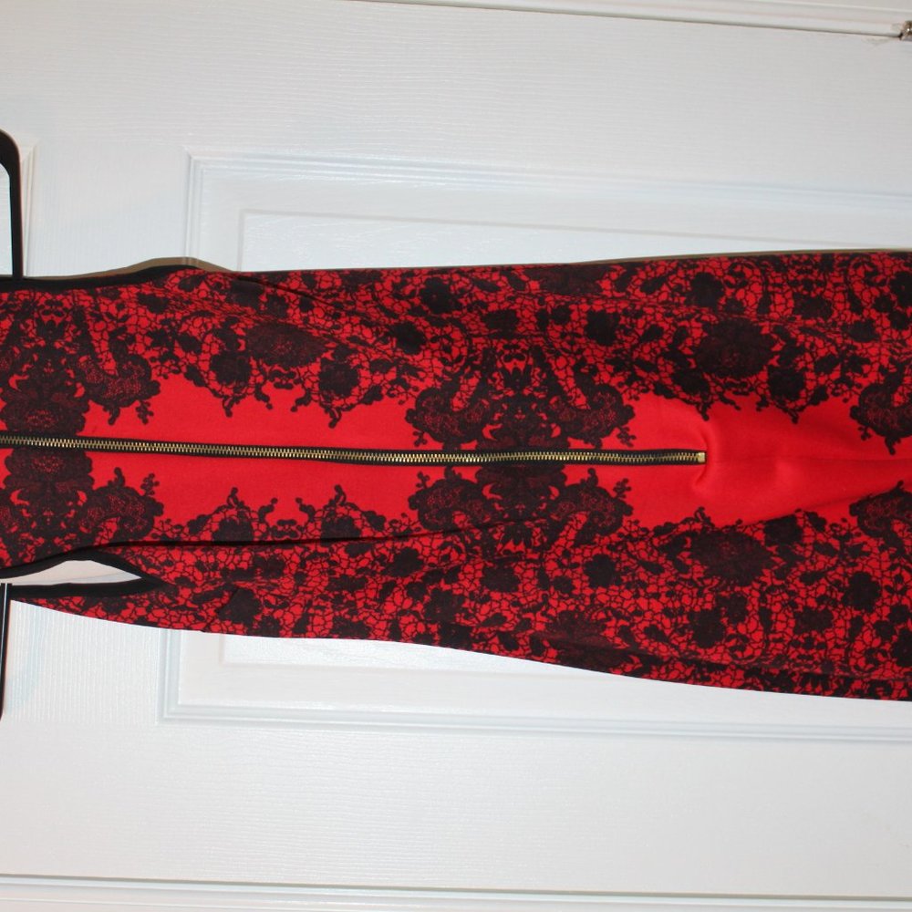RED/BLACK DRESS - Picture 2 of 3
